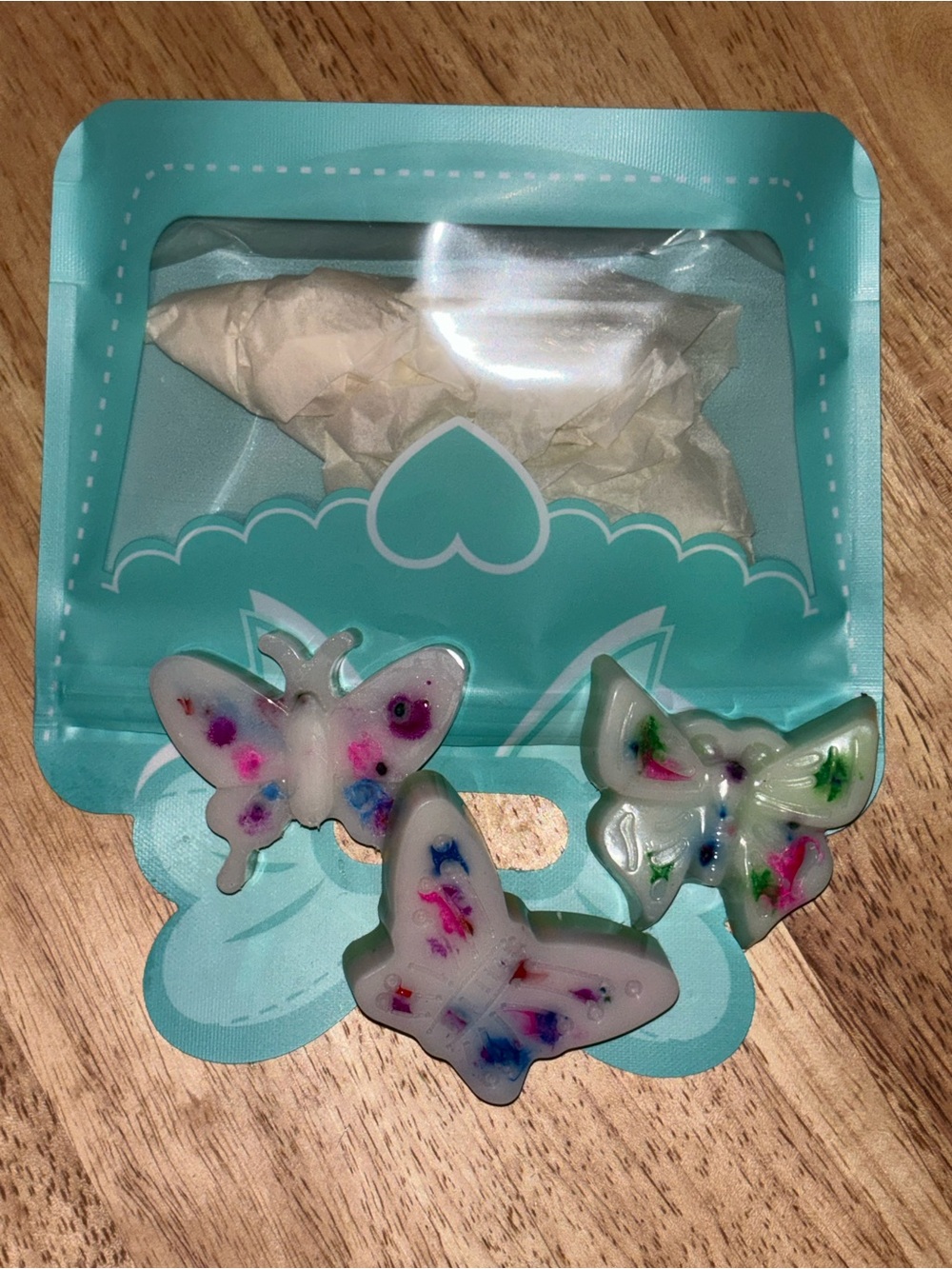 Confetti birthday cake scented Wax Melt Set - White with Multicolor Speckles